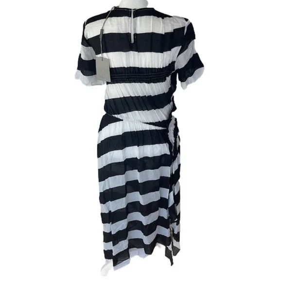 pinstripe linen dress The Josephine Striped Dress – Elisabetta Bellu main image 0